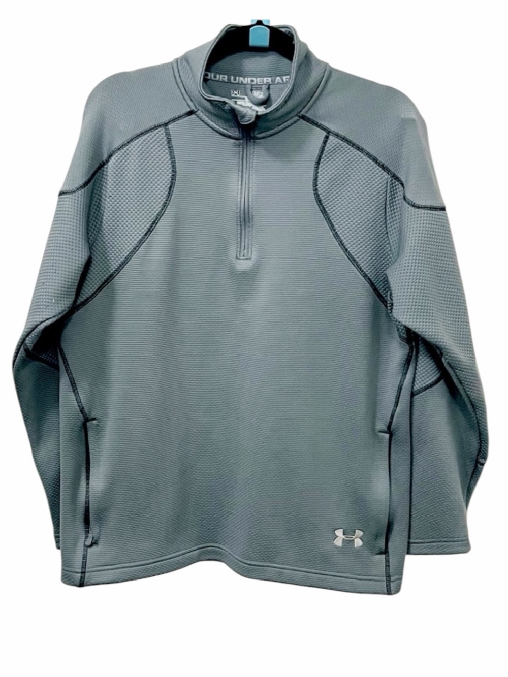 Under Armour Sweater Men Medium Gray All Season Gear Long Sleeve Pullover